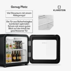 Audrey Evo Getränkekühlschrank Mit Glastür | Retro-Design | 46 L -Klarstein Verkäufe 10046631 de 0005 usp