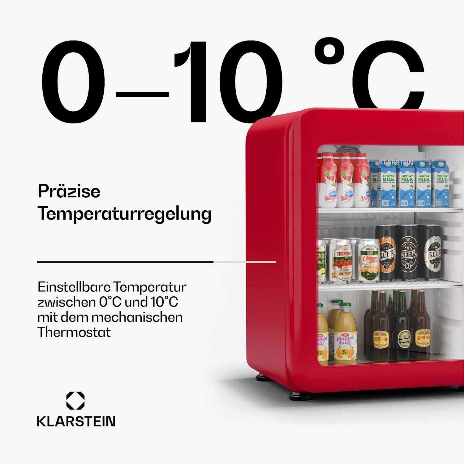 Audrey Evo Getränkekühlschrank Mit Glastür | Retro-Design | 68 L 4 Audrey Evo Getränkekühlschrank Mit Glastür | Retro-Design | 68 L – Bild 4