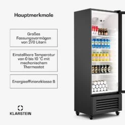 GrandCooler Getränkekühlschrank Mit Glastür | 270 L -Klarstein Verkäufe 10046641 de 0002 usp