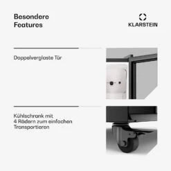 GrandCooler Getränkekühlschrank Mit Glastür | 270 L -Klarstein Verkäufe 10046641 de 0006 usp