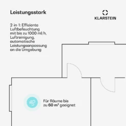 AireLux Smart Luftreiniger Räume Bis 40㎡ -Klarstein Verkäufe 10047047 de 0004 usp