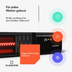 Phantom Infrarotheizung Für Die Wand | 2000 W | 15 M² | 84 X 10 Cm 11 Phantom Infrarotheizung Für Die Wand | 2000 W | 15 M² | 84 X 10 Cm -Klarstein Verkäufe 10047606 de 0005 usp