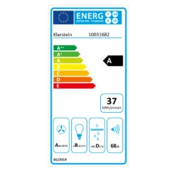 Vinea Dunstabzugshaube Umluftset -Klarstein Verkäufe 60002221 energy label