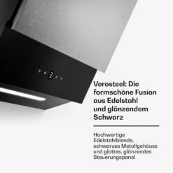 Verosteel Glaskeramik-Kochfeld + Verosteel Kopffreihaube | 45 Cm -Klarstein Verkäufe 60003306 de 0005 usp