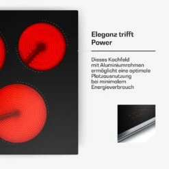 Verosteel Glaskeramik-Kochfeld + Verosteel Kopffreihaube | 45 Cm -Klarstein Verkäufe 60003306 de 0009 usp