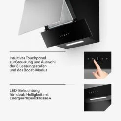 Verosteel Induktionskochfeld + Verosteel Kopffreihaube | 60 Cm -Klarstein Verkäufe 60003307 de 0006 usp