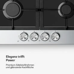 Verosteel Gaskochfeld + Verosteel Kaminhaube | Edelstahl | 60 Cm -Klarstein Verkäufe 60003309 de 0004 usp