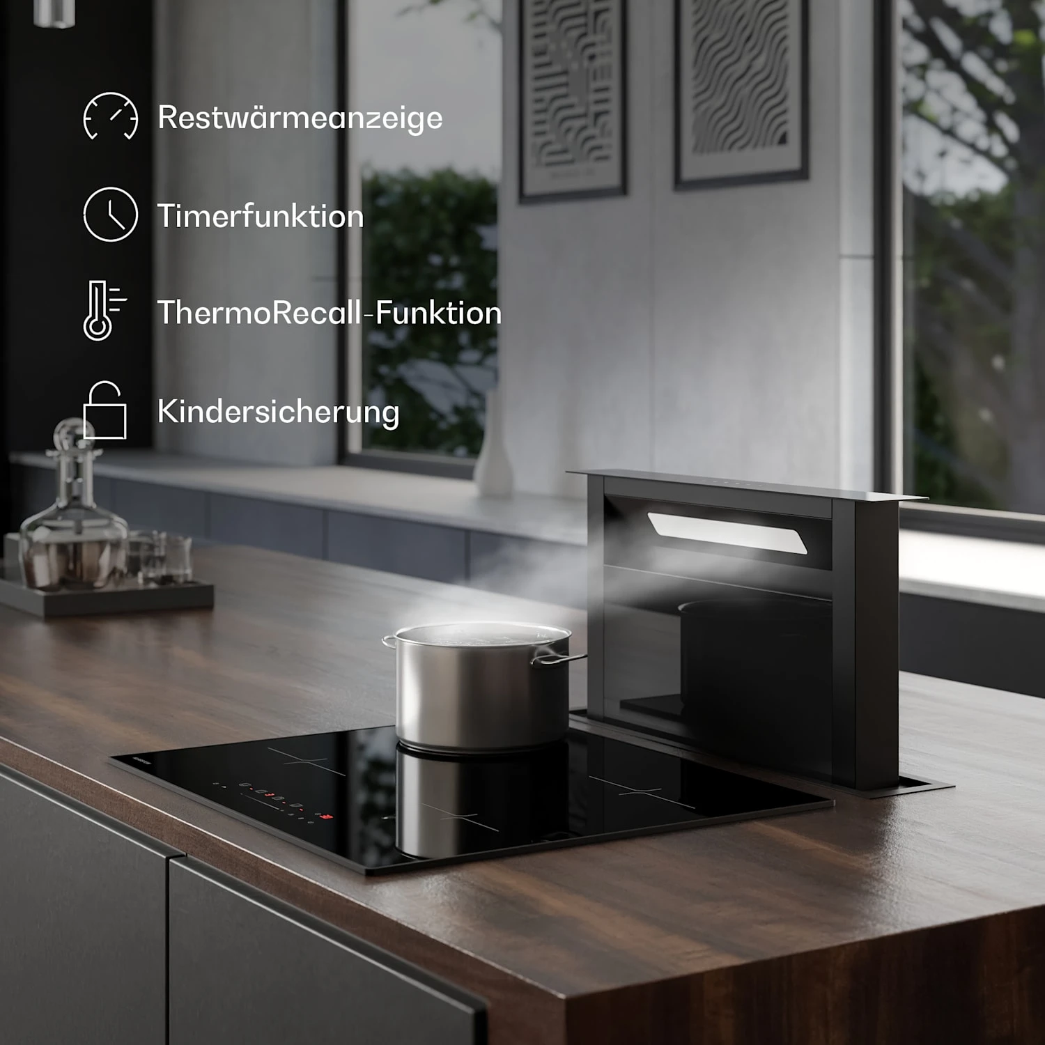 Velaire Induktionskochfeld + Velaire Kochfeldabzug | 60 Cm 11 Velaire Induktionskochfeld + Velaire Kochfeldabzug | 60 Cm – Bild 11