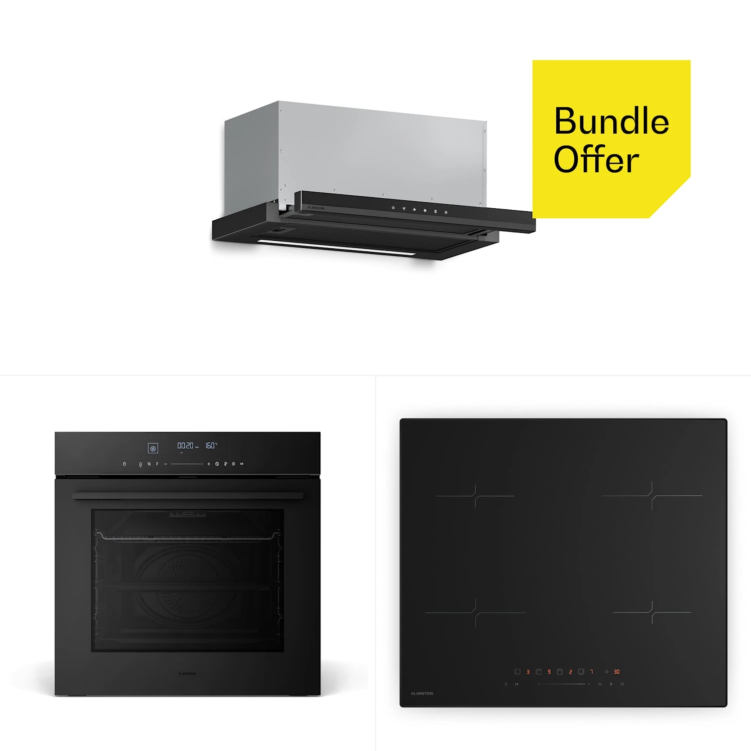 Velaire Induktionskochfeld Einbaubackofen Teleskop-Abzugshaube | 60 Cm 1 Velaire Induktionskochfeld Einbaubackofen Teleskop-Abzugshaube | 60 Cm